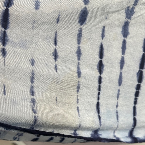 Blue Dip-Dye Cold Shoulder Long Sleeve Top - Picture 8 of 12